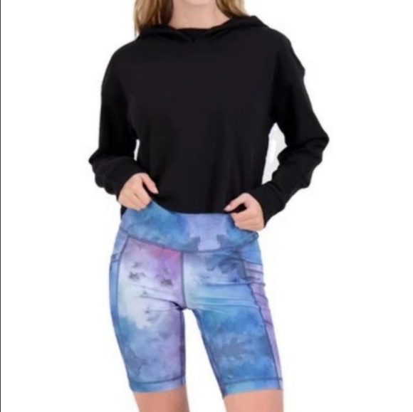 NWT 90 degrees by reflex tie dye cloudburst bike short set - Picture 2 of 3